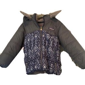 Patagonia Reversible Hooded Toddler Coat 4T